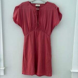 NWOT- Universal Thread Coral Tie-Front Dress Size S